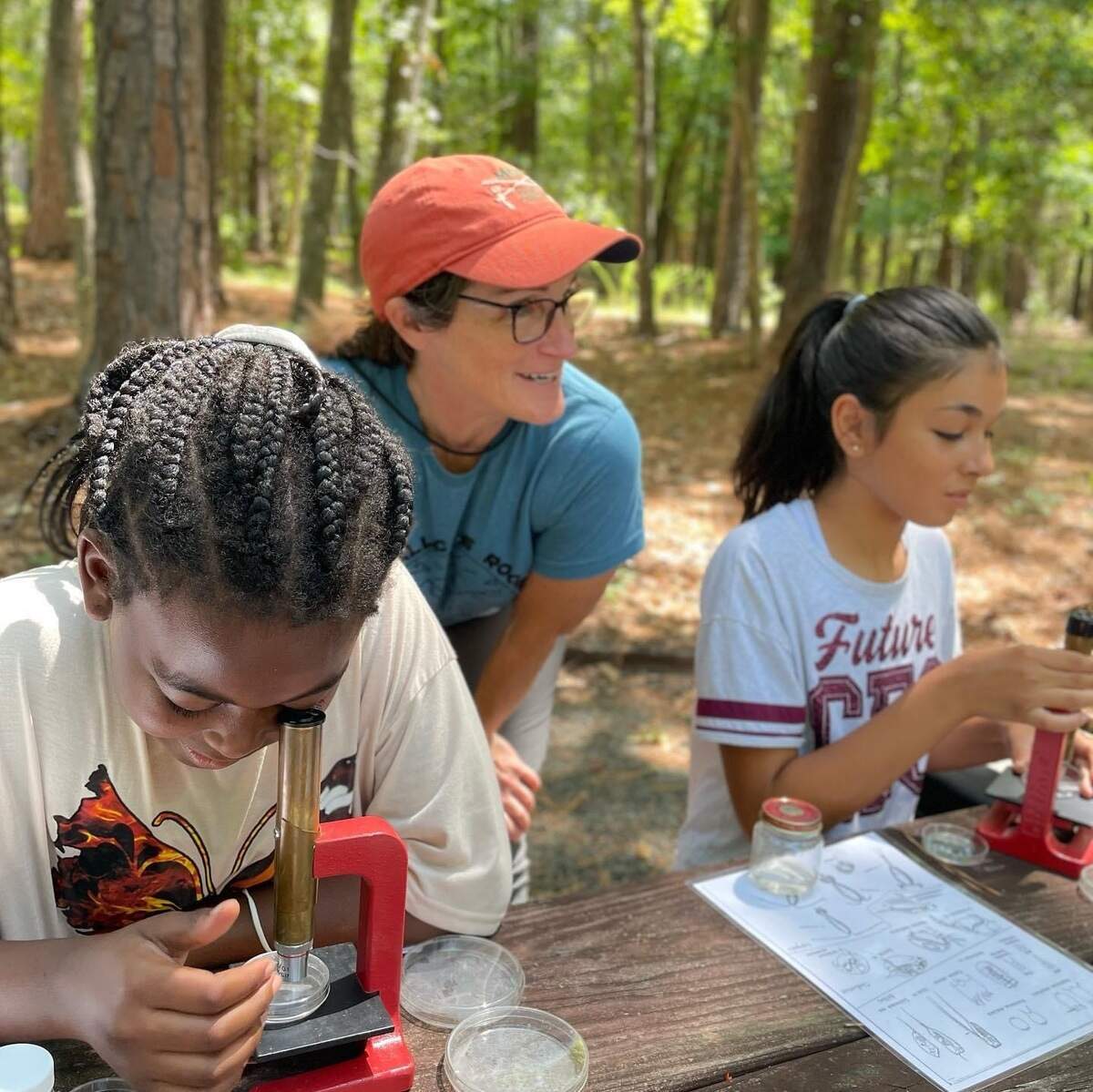 Jennifer Browndorf, a certified N.C. environmental educator and former middle school science teacher, leads educational programming for children at her job working for NC state parks. The Office of Environmental Education, which runs the certification program, was eliminated in the recently passed state budget.